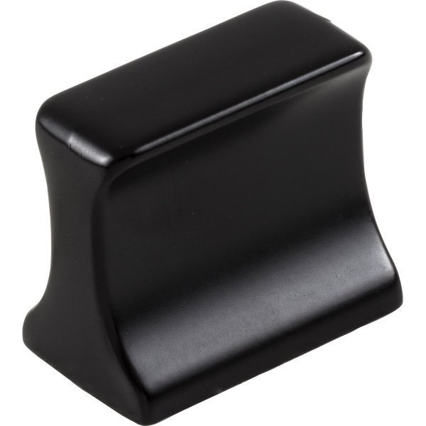 Jeffrey Alexander 1-1/4" Overall Length (16 mm Center-to-Center)  Matte Black Sullivan Cabinet Knob 752-19MB